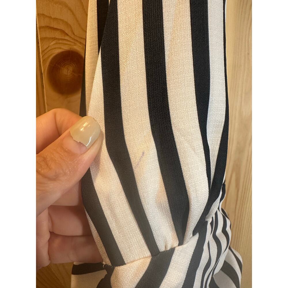 NWT Commense Striped Halter Neck Plunging Maxi DressSize S - Picture 7 of 10